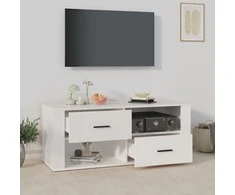 TV staliukas Televizoriaus spintelė, baltos spalvos, 100x35x40cm, mediena