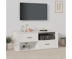 TV staliukas Televizoriaus spintelė, baltos spalvos, 100x35x40cm, mediena