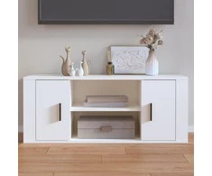 TV staliukas Televizoriaus spintelė, baltos spalvos, 100x35x40cm, mediena