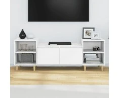TV staliukas Televizoriaus spintelė, baltos spalvos, 160x35x55cm, mediena