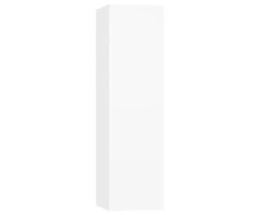 TV staliukas Televizoriaus spintelė, balta, 30,5x30x110cm, apdirbta mediena