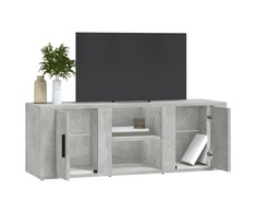 TV staliukas Televizoriaus spintelė, betono pilka, 100x31,5x35cm, mediena