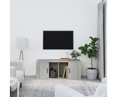 TV staliukas Televizoriaus spintelė, betono pilka, 100x35x40cm, mediena