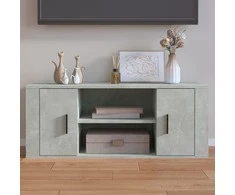 TV staliukas Televizoriaus spintelė, betono pilka, 100x35x40cm, mediena