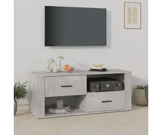TV staliukas Televizoriaus spintelė, betono pilka, 100x35x40cm, mediena
