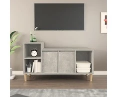 TV staliukas Televizoriaus spintelė, betono pilka, 100x35x55cm, mediena