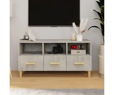 TV staliukas Televizoriaus spintelė, betono pilka, 102x36x50cm, mediena