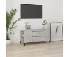 TV staliukas Televizoriaus spintelė, betono pilka, 102x44,5x50cm, mediena