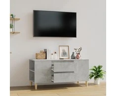 TV staliukas Televizoriaus spintelė, betono pilka, 102x44,5x50cm, mediena