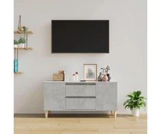 TV staliukas Televizoriaus spintelė, betono pilka, 102x44,5x50cm, mediena