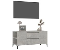 TV staliukas Televizoriaus spintelė, betono pilka, 102x44,5x50cm, mediena