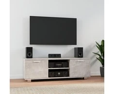 TV staliukas Televizoriaus spintelė, betono pilka, 120x40,5x35cm, mediena