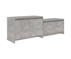 TV staliukas Televizoriaus spintelė, betono, 146,5x35x50cm, apdirbta mediena