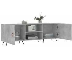 TV staliukas Televizoriaus spintelė, betono pilka, 150x30x50cm, mediena