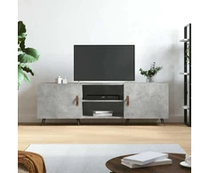 TV staliukas Televizoriaus spintelė, betono pilka, 150x30x50cm, mediena