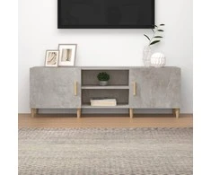 TV staliukas Televizoriaus spintelė, betono pilka, 150x30x50cm, mediena