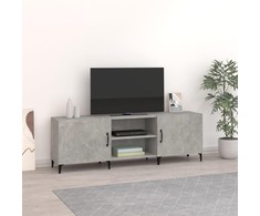 TV staliukas Televizoriaus spintelė, betono pilka, 150x30x50cm, mediena