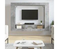 TV staliukas Televizoriaus spintelė, betono pilka, 152x22x113cm, mediena