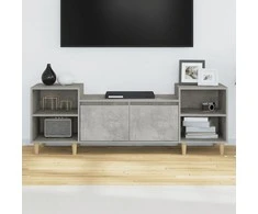 TV staliukas Televizoriaus spintelė, betono pilka, 160x35x55cm, mediena