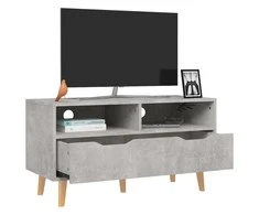 TV staliukas Televizoriaus spintelė, betono, 90x40x48,5cm, apdirbta mediena