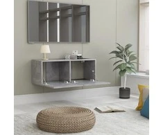 TV staliukas Televizoriaus spintelė, betono, 80x30x30cm, apdirbta mediena