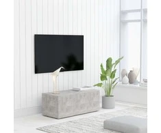 TV staliukas Televizoriaus spintelė, pilka, 80x34x30cm, apdirbta mediena