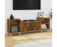 TV staliukas Televizoriaus spintelė, dūminio ąžuolo, 160x35x55cm, mediena