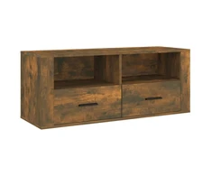 TV staliukas Televizoriaus spintelė, dūminio ąžuolo, 100x35x40cm, mediena