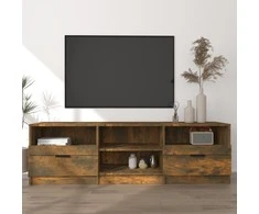 TV staliukas Televizoriaus spintelė, dūminio ąžuolo, 150x33,5x45cm, mediena