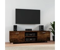 TV staliukas Televizoriaus spintelė, dūminio ąžuolo, 140x40,5x35cm, mediena