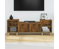 TV staliukas Televizoriaus spintelė, dūminio ąžuolo, 160x35x55cm, mediena