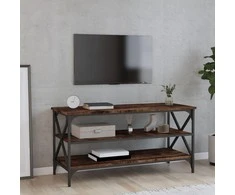 TV staliukas Televizoriaus spintelė, dūminio ąžuolo, 100x40x50cm, mediena