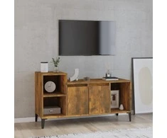 TV staliukas Televizoriaus spintelė, dūminio ąžuolo, 100x35x55cm, mediena