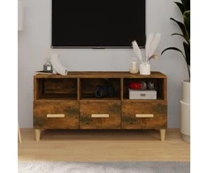 TV staliukas Televizoriaus spintelė, dūminio ąžuolo, 102x36x50cm, mediena
