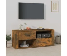 TV staliukas Televizoriaus spintelė, dūminio ąžuolo, 100x35x40cm, mediena