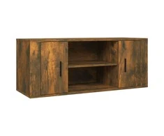 TV staliukas Televizoriaus spintelė, dūminio ąžuolo, 100x35x40cm, mediena