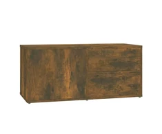 TV staliukas Televizoriaus spintelė, dūminio ąžuolo, 80x34x36cm, mediena