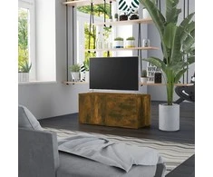 TV staliukas Televizoriaus spintelė, dūminio ąžuolo, 80x34x36cm, mediena