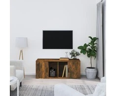 TV staliukas Televizoriaus spintelė, dūminio ąžuolo, 100x35x40cm, mediena