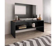 TV staliukas Televizoriaus spintelė, juoda, 100x40x40cm, apdirbta mediena