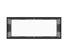 TV staliukas Televizoriaus spintelė, juoda, 100x40x40cm, su grūdintu stiklu