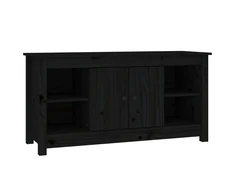 TV staliukas Televizoriaus spintelė, juoda, 103x36,5x52cm, pušies masyvas