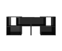 TV staliukas Televizoriaus spintelė, juoda, 104x30x52cm, apdirbta mediena
