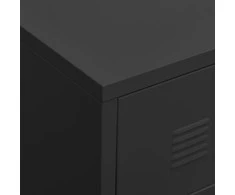 TV staliukas Televizoriaus spintelė, juoda, 105x35x42cm, metalas