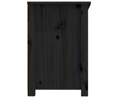 TV staliukas Televizoriaus spintelė, juoda, 114x35x52cm, pušies masyvas