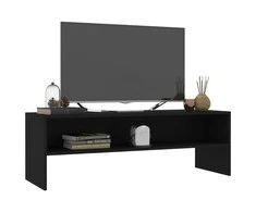 TV staliukas Televizoriaus spintelė, juoda, 120x40x40cm, apdirbta mediena