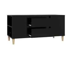 TV staliukas Televizoriaus spintelė, juodos spalvos, 102x44,5x50cm, mediena