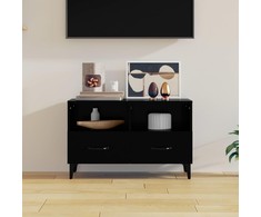 TV staliukas Televizoriaus spintelė, juodos spalvos, 80x36x50cm, mediena