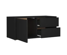 TV staliukas Televizoriaus spintelė, juoda, 80x34x36cm, apdirbta mediena