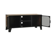 TV staliukas Televizoriaus spintelė, kaimiška ruda, 105x36x47cm, metalas/MDF